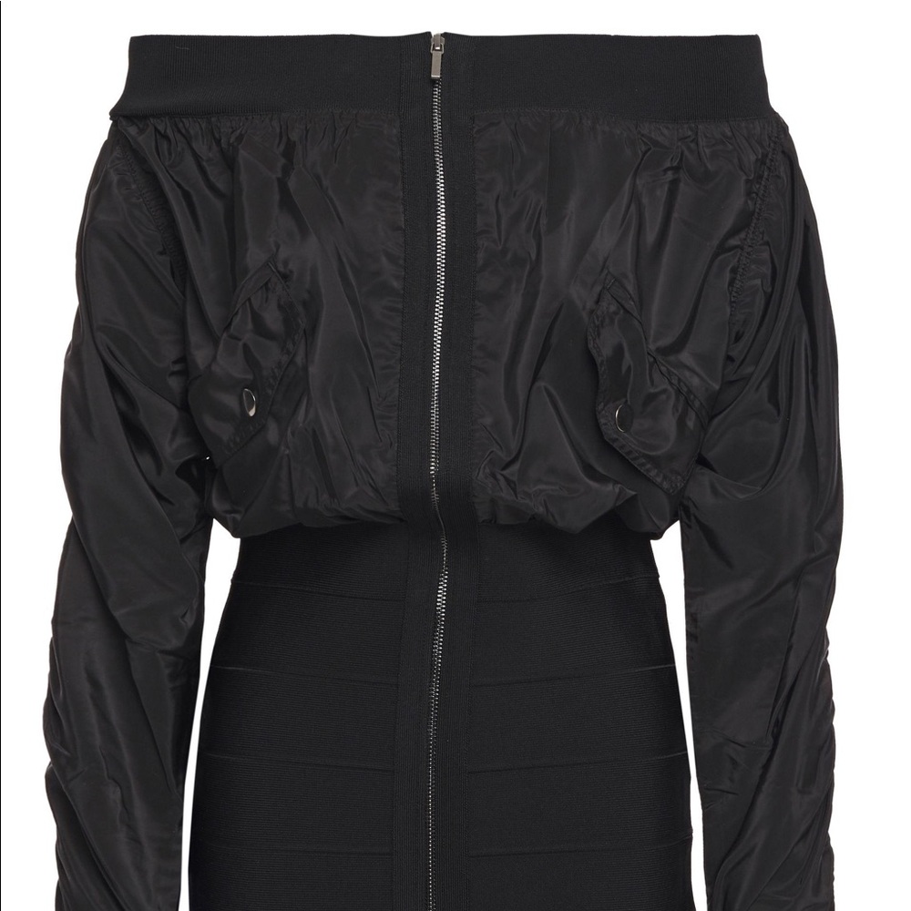 Herve Leger Off the shoulder dress